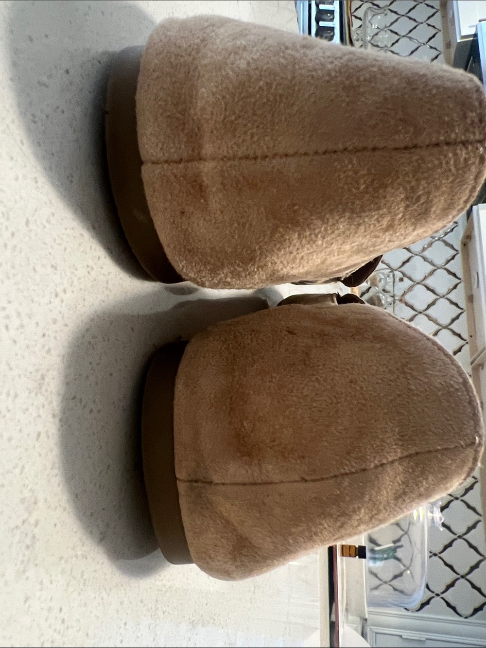 Steve Madden Tan Suede Pointed Toe Loafers - Picture 5 of 6